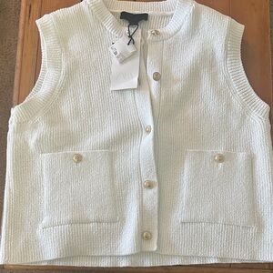 Zara White Sleeveless Knit Camisole